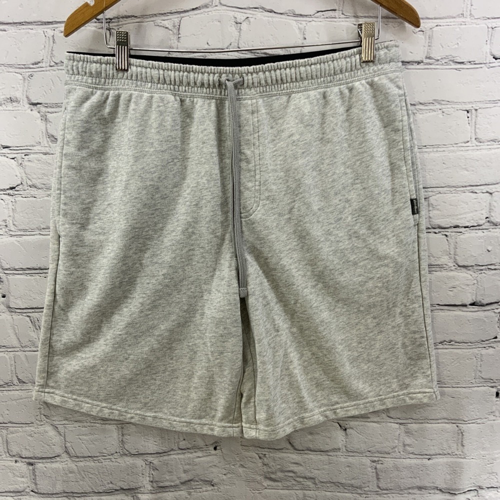 Eddie‎ Bauer Sweat Shorts Mens Sz L Light Gray Drawstring
